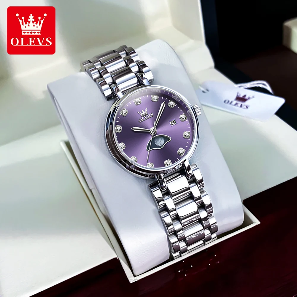 

OLEVS 5573 Ladies Watch Original Elegant Fashion Quartz Watch Watches Waterproof Luminous Date Watches For Woman Gifts