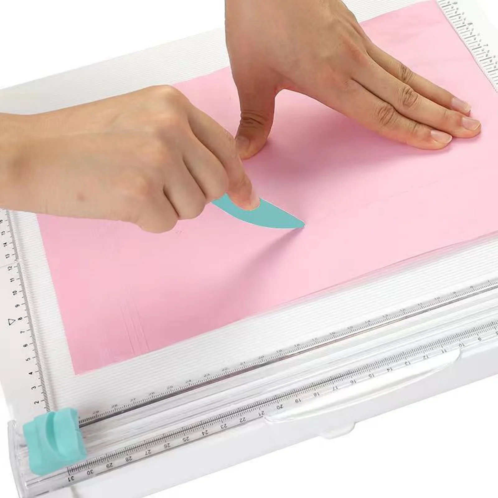 Papierowa tablica punktacyjna, calowa przecinarka do papieru rzemieślniczego, składanie papieru i punktator do okładki książki, pudełka upominkowego, zdjęcia itp. — zdjęcie 7