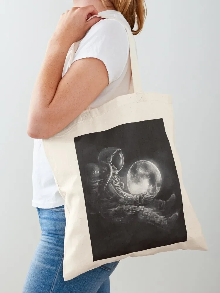 Moon Play Tote Bag eco bag folding canvas bags Portable shopping bag tote university