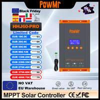 PowMr MPPT 60A Solar Charge Controller 3 Stages Charging for 12V 24V 36V 48V Battery 160VDC Solar Panel Can Parallel 12 Units