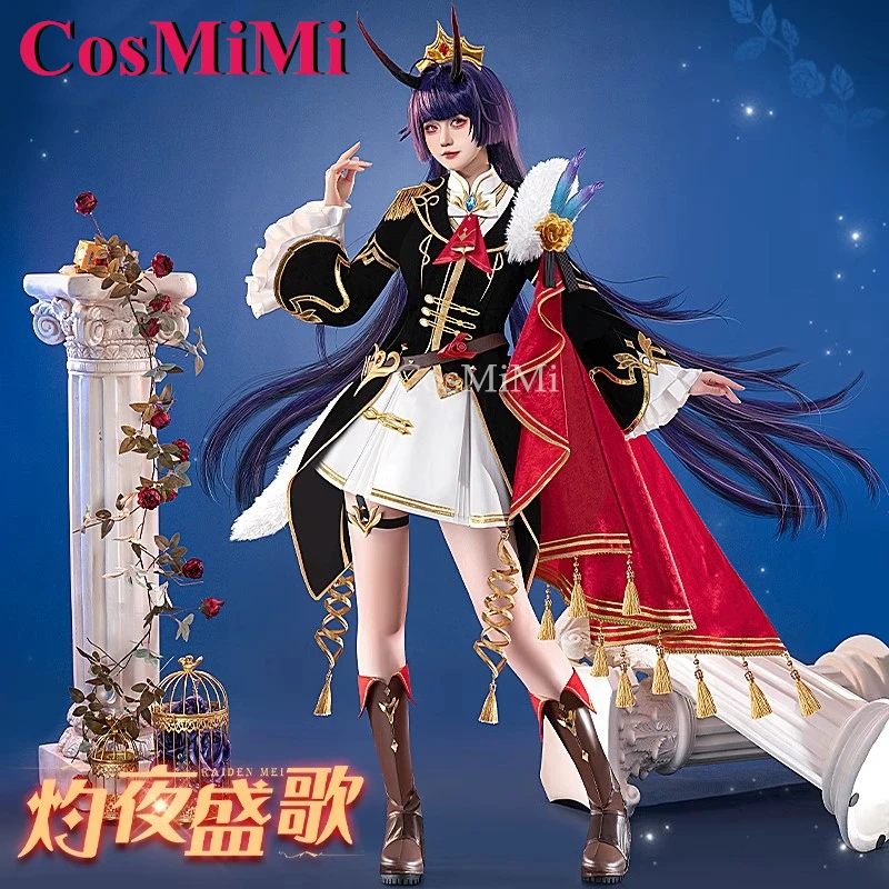 CosMiMi Hot Game Honkai Impact 3 Raiden Mei Cosplay Costume Blazing Night Song Battle Uniforms Carnival Party Role Play Clothing