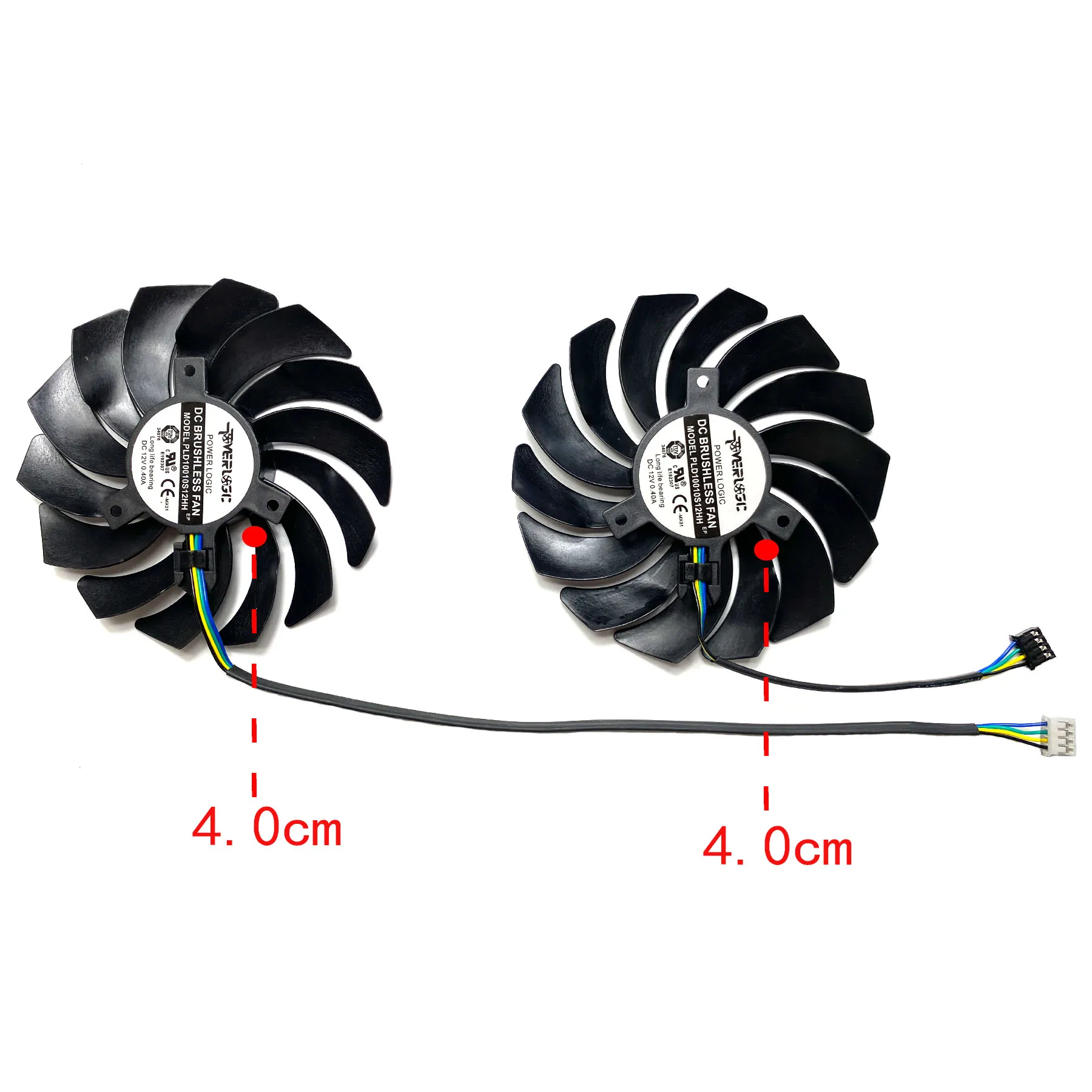 New For MSI GeForce RTX3050 3060 3060ti 3070 8GB VENTUS 2X OC  Wantushi Graphics Card Replacement Fan PLD10010S12H