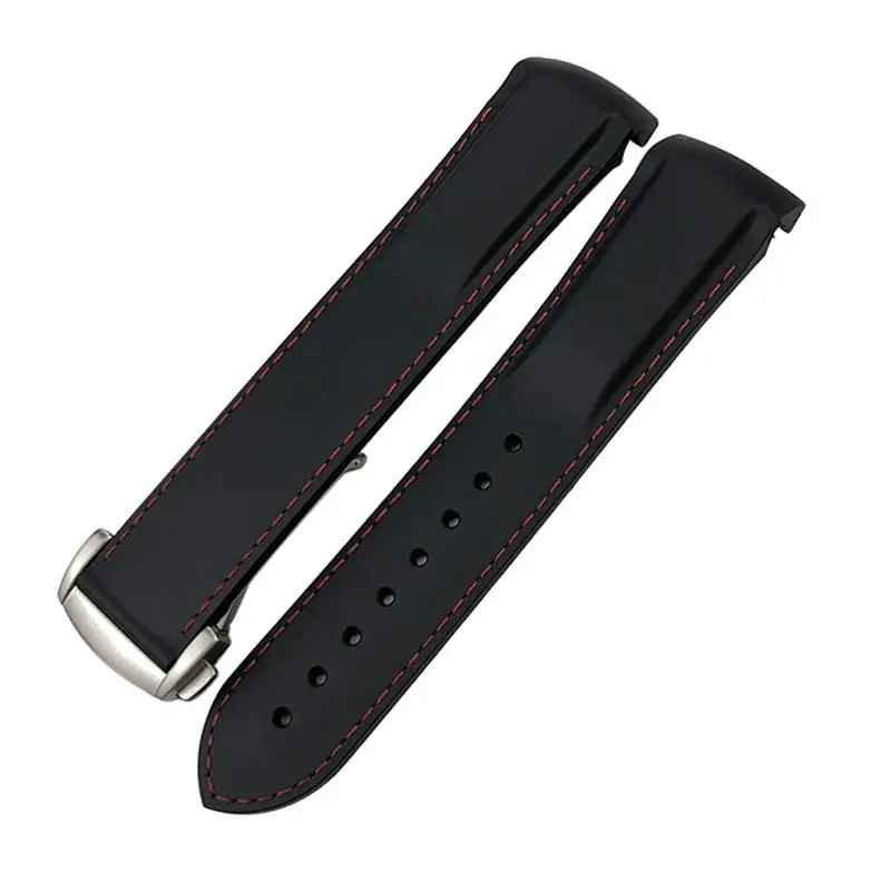 MAISITU Rubber Silicone Watchband 19mm 20mm 21mm 22mm,For Longines Hydroconques Conquest VHP Waterproof Sport Watch Strap