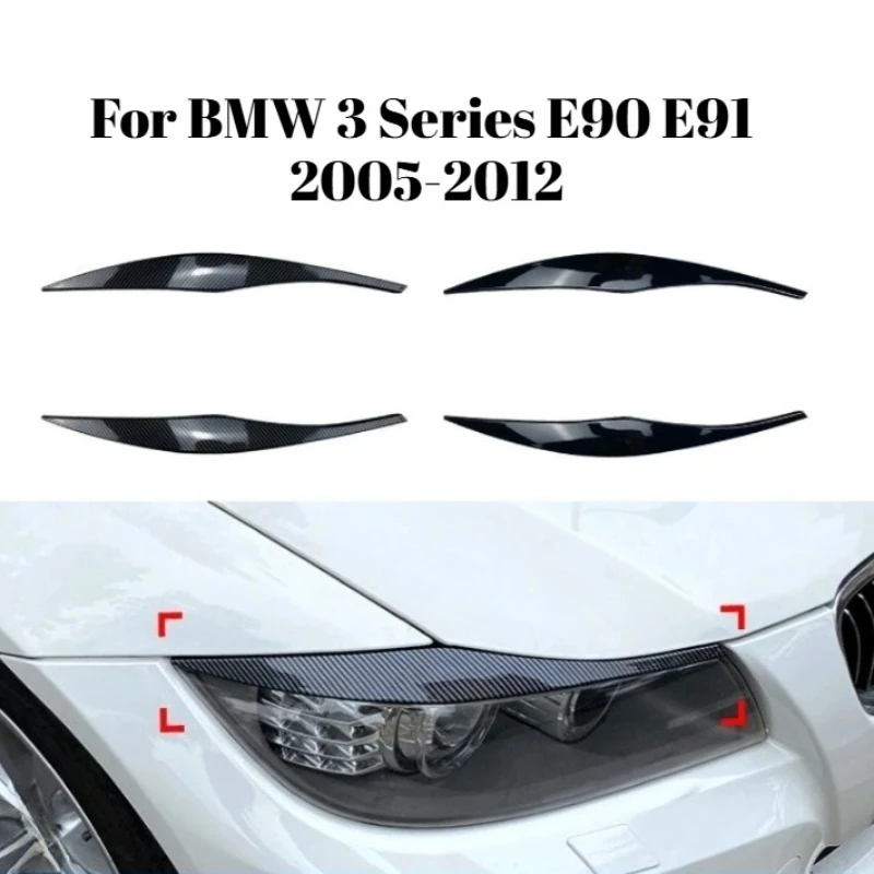 

Headlight Eyebrow Sticker For BMW 3 Series E90 E91 2005-2012 Front Headlight Decoration Auto Accessory Exterior Styling