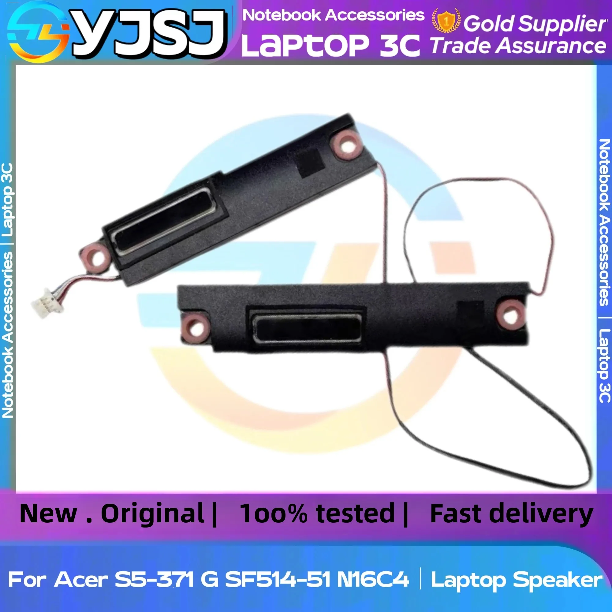 

New Original Laptop Notebook Audio Speaker For Acer S5-371 S5-371G SF514-51 N16C4 built-in left and right speakers