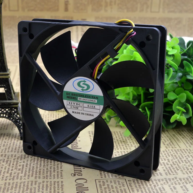 DF1202512SELN 12025 12V 0.10A 12CM CASE FAN FAN