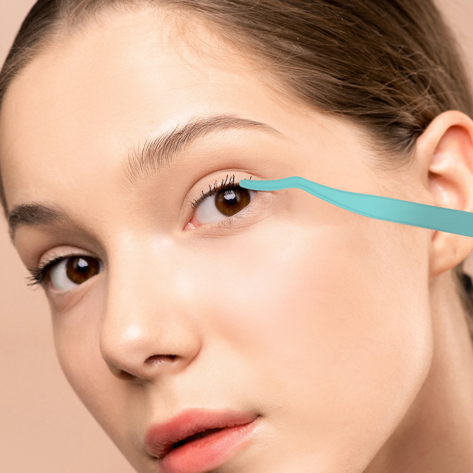 속눈썹 연장용 속눈썹 집게 3개, 인조 속눈썹 부착 도구, 속눈썹 제거 클립, 메이크업 도구