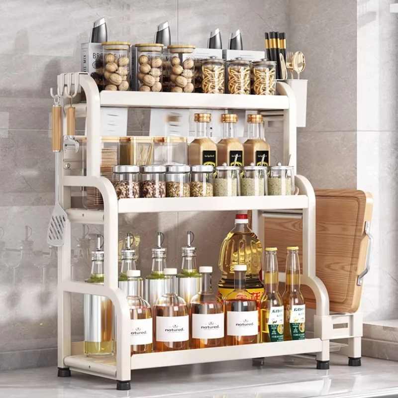 Kitchen Organizers Rack/ Multi-functional Countertop Condiment Bottles Multi-layer Chopstick Holder, Knife Rack Storage Boxes