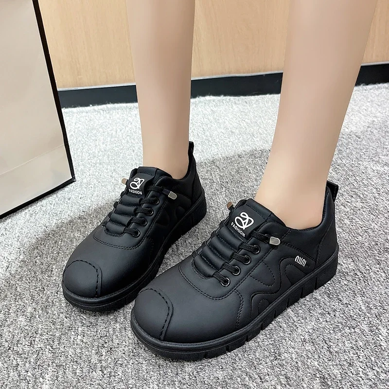 

Thick-soled Casual Sports Shoes for Women Autumn Comfortable Internet Celebrity Plaid Shoes Smooth Light Leisure Tenis De Mujer