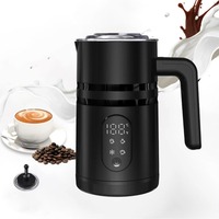 220v 400W Electric Steamer Pot Instant Milk Frother Automatic Hot Cold Foam Maker Plastic Warmer Coffee Latte Cappuccinos