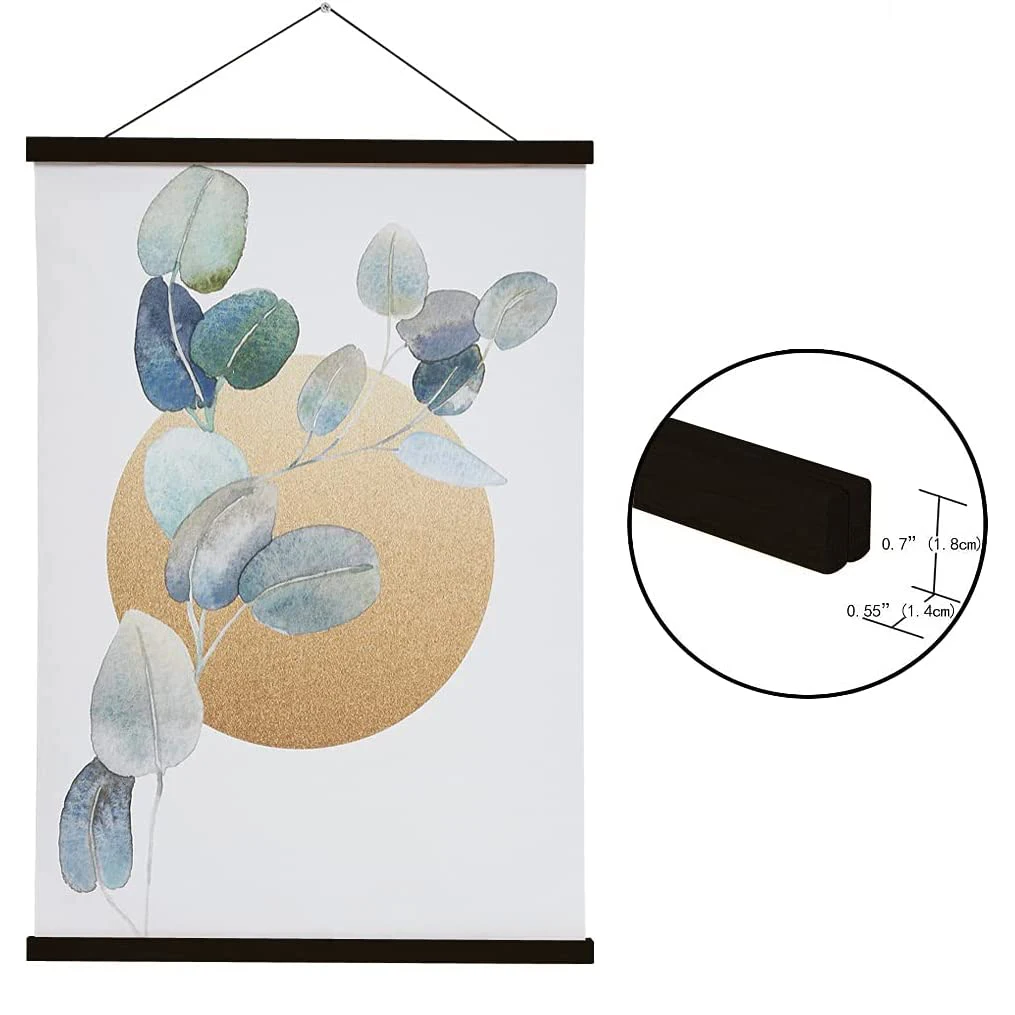 Magnetic DIY Wood Poster Frame Hanging Kit
