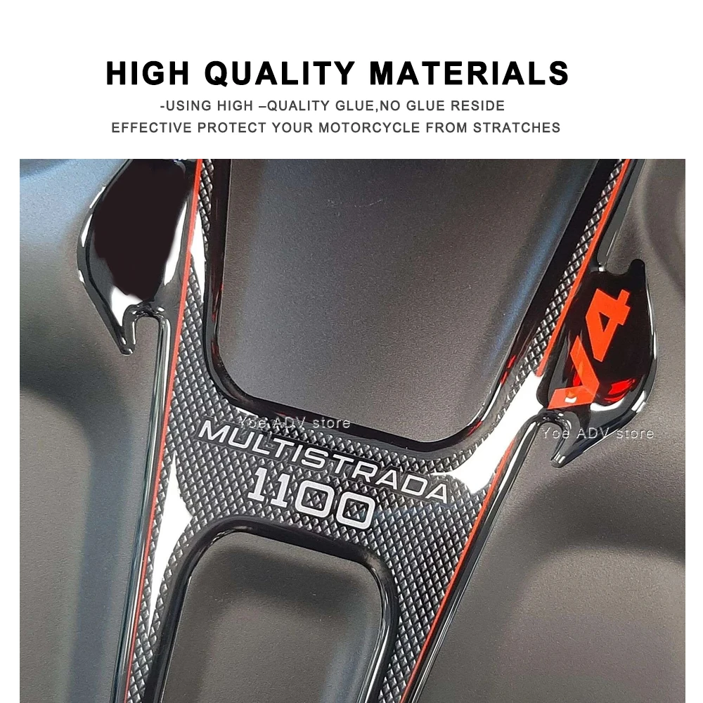 3D Resin Sticker Kit For MULTISTRADA V4 2021 Motorcycle Accessories Tail Tank Pad Waterproof Protective kit Sticker