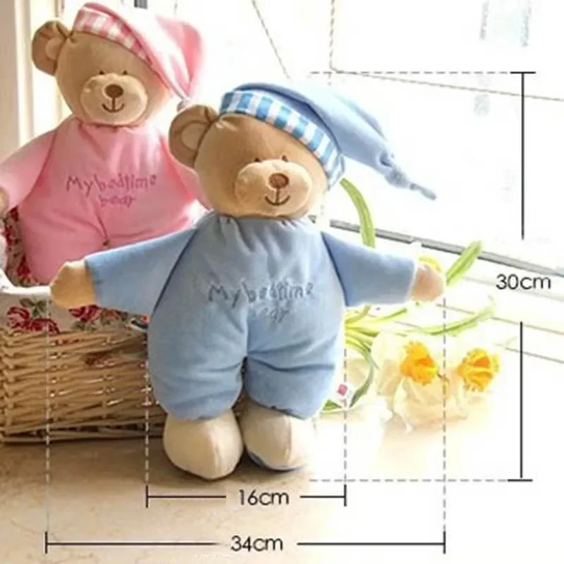 Unique Appease Baby To Sleep Plush Doll Bear Stuffed High Quality Sweet Cute Girls/Boys Toys Kawaii Christmas Gifts For Children