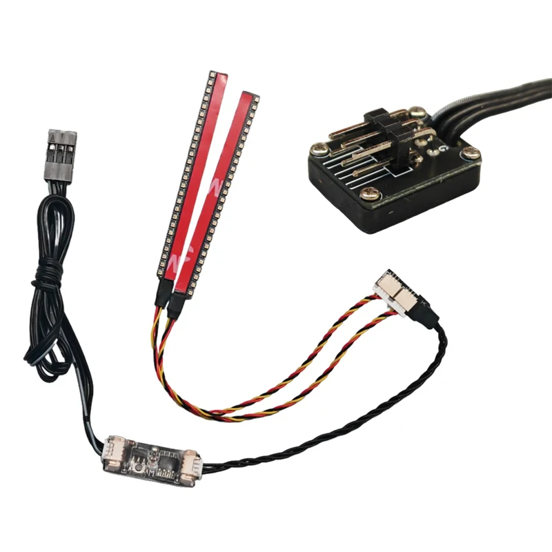 

5.0-8.4V RC Model Car Throttle Responsive Light Bar A-Pillar LED Strip with Throttle Level Display DIY Hobby Accessories