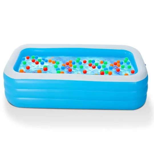 Inflatable Swimming Pools Family Swim Play Center Pool Blow Up Kiddie Pool For Family Inflatable Lounge Pool For Kids Baby Inflatable Water Ball Pool
