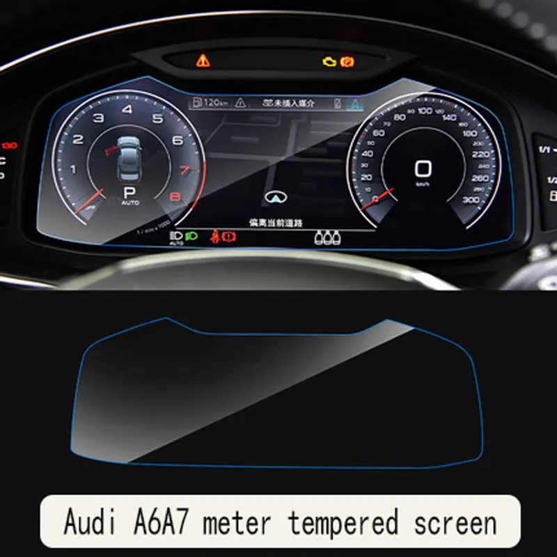 Accessories For Audi A6 C8 A7 2018 2019 2020 Car GPS Navigation Tempered Glass Screen Protector Steel Protective Film