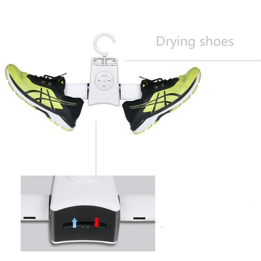 1 Pc Portable Clothes Dryer Shoes Rack Hangers Foldable Laundry Tumble Electric Machine Easy and Safe