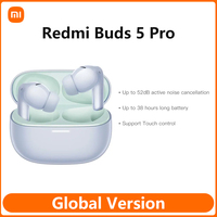 Global Version Xiaomi Redmi Buds 5 Pro Up to 52dB Active Nolse Cancellation 38 Hours Long Battery Life new