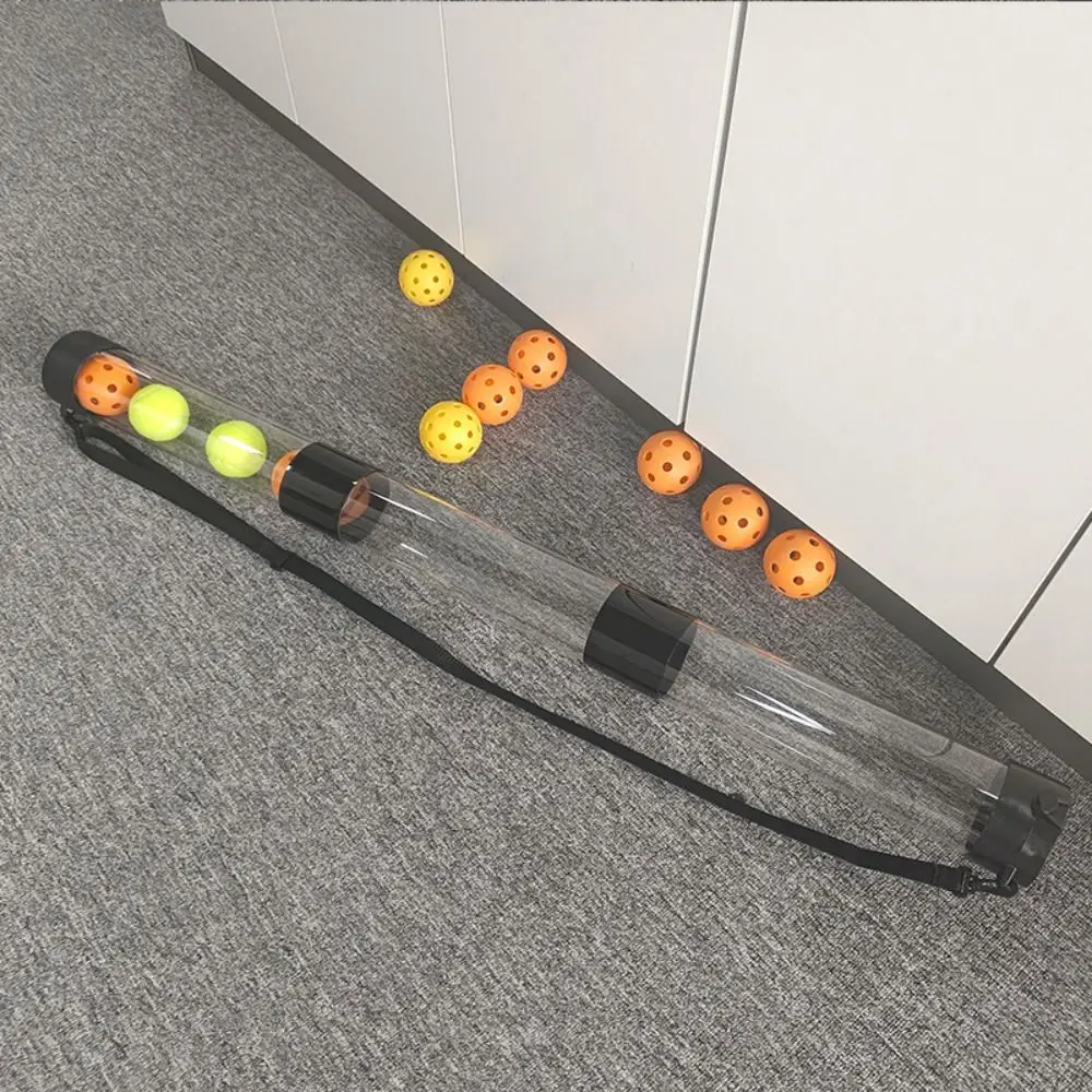 

1Pcs with Shoulder Strap Tennis Ball Picker Holder Large Capacity Lightweight Pickleball Ball Collector 95cm Plastic