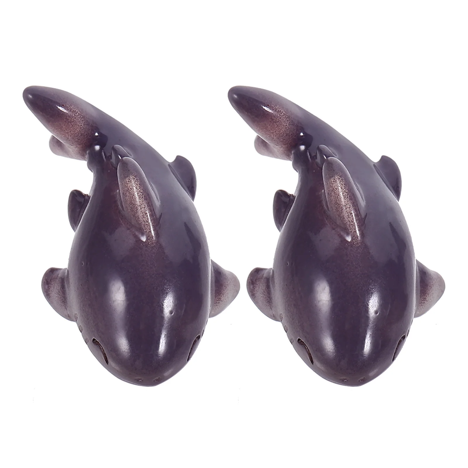 

2pcs Mini Shark Figurines Resin Shark Decor For Garden Landscape Bonsai Tabletop Succulents Micro Landscape Potted Plants Tiny