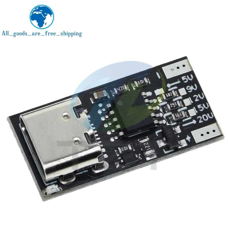 TZT Type-C PD2.0 PD3.0 9V 12V 15V 20V Fast Charge Trigger Polling Detector USB Boost Power Supply Change Module Charger Board  image 5