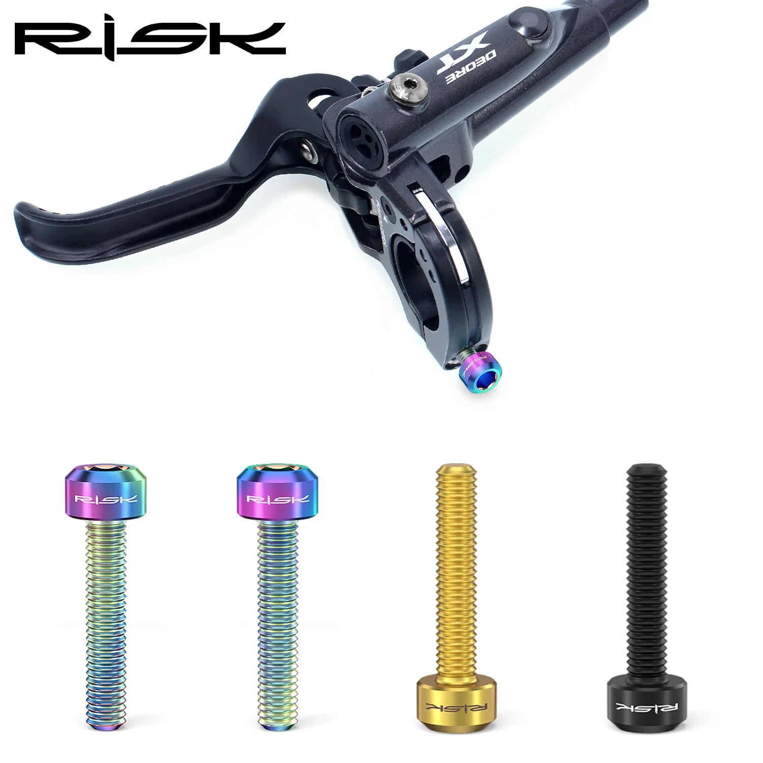 Risk Mountainbike Bremshebel Befestigungsschrauben M5x25mm Titanlegierung Schraubenbolzen für Guide R RS RSC Öl-Scheibenbremse Fahrradteile
