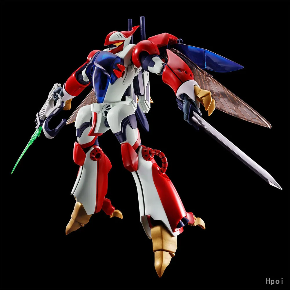 100% Asli Tersedia Stok Bandai METAL BUILD Series Aura Battler Dunbine Anime R3 1/35 Bilbine Model Paduan Logam yang Dapat Digerakkan