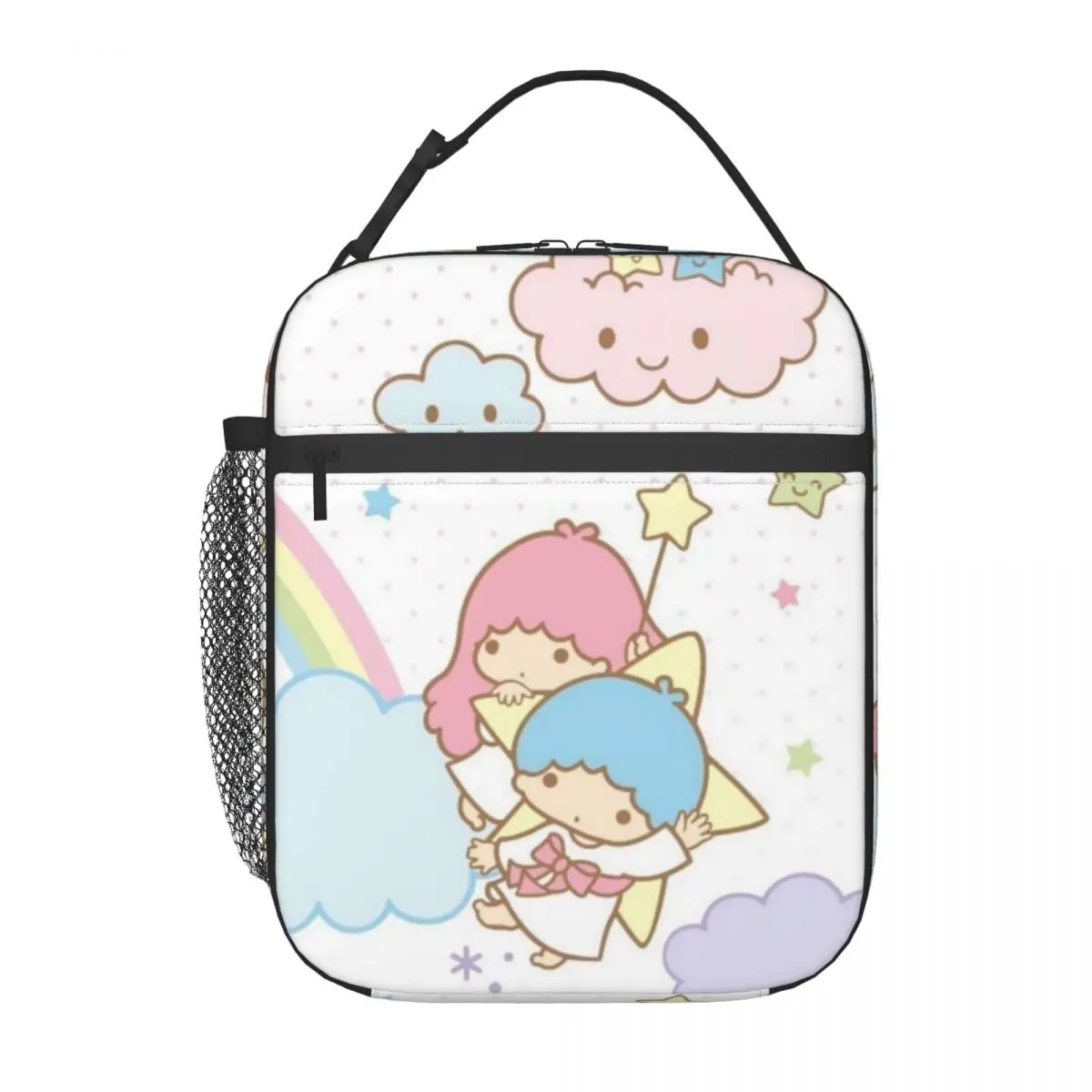 Casual Lunch Boxes Twin Stars Aluminum Foil Insulation Sanrio Litte Twin Stars For Outdoor Travel Storage Bags Teenager