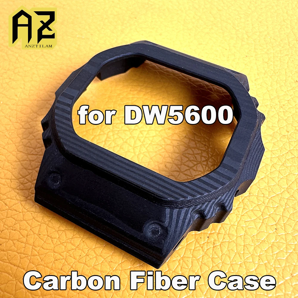

Hot 100% Carbon Fiber Watch Case For DW5600 Casixx Watch Cover for Men Women Hip Hop Jewelry