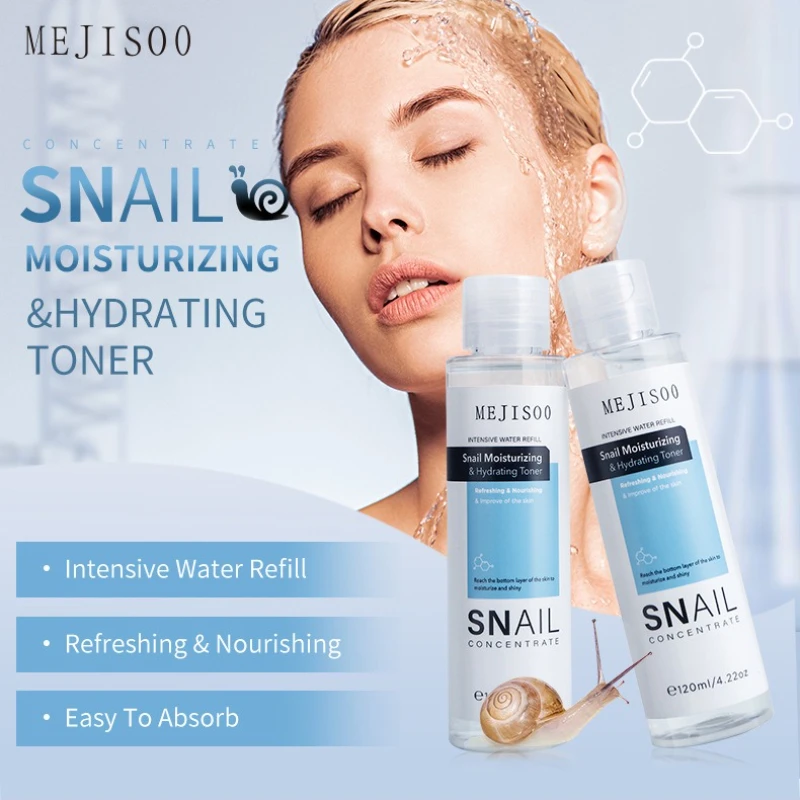 150ml 2 Pcs Snail Moisturizing & Hydrating Toner Intensive Water Refill Refreshing & Nourishing Easy To Absorb