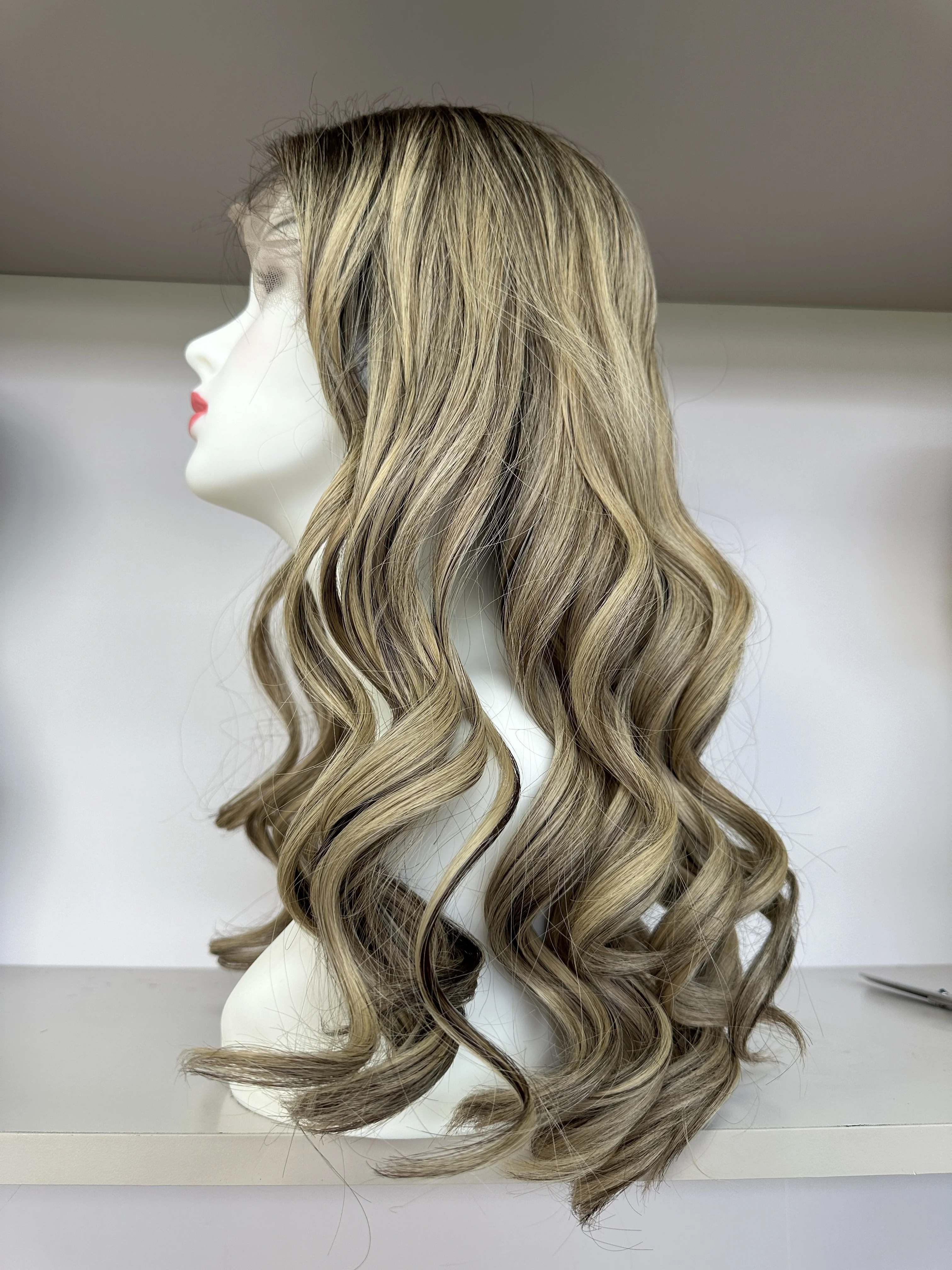 Lace top  wig Kosher Wigs European hair BlondColor TsingTaowigs Human Hair Jewish Wig Lace Top For Women Free Shipping