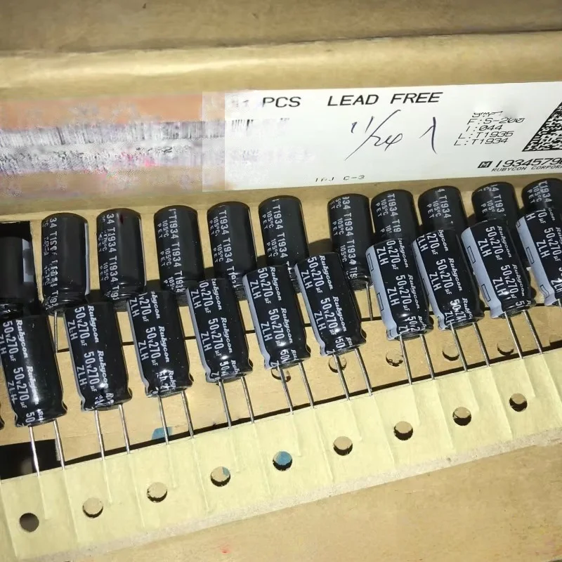 10PCS 270UF 50V Capacitor 50V 270UF High-Frequency Low Resistance