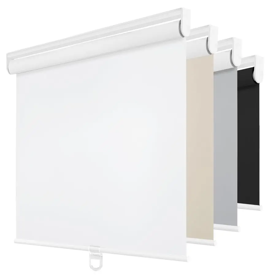 

Cordless Blackout Roller Shades for Windows, Thermal Insulated UV Protection Pull Down Shades, Total Blackout Window Blinds for