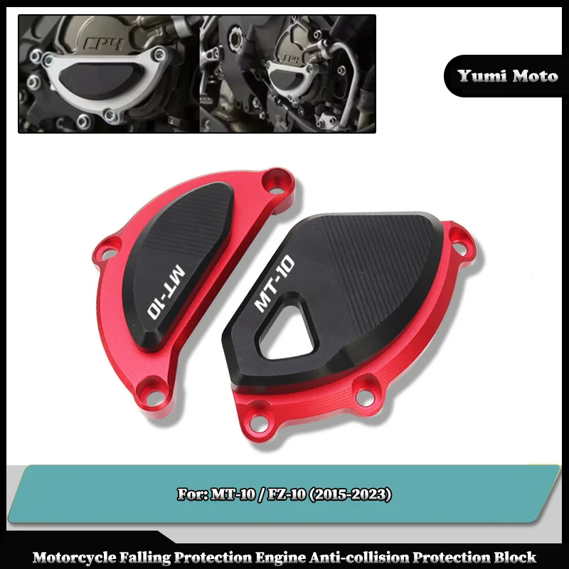 

Motorcycle CNC Engine Protective Cover Fairing Guard Sliders Crash Pad For YAMAHA MT-10 FZ-10 2015-2023 MT10 FZ10