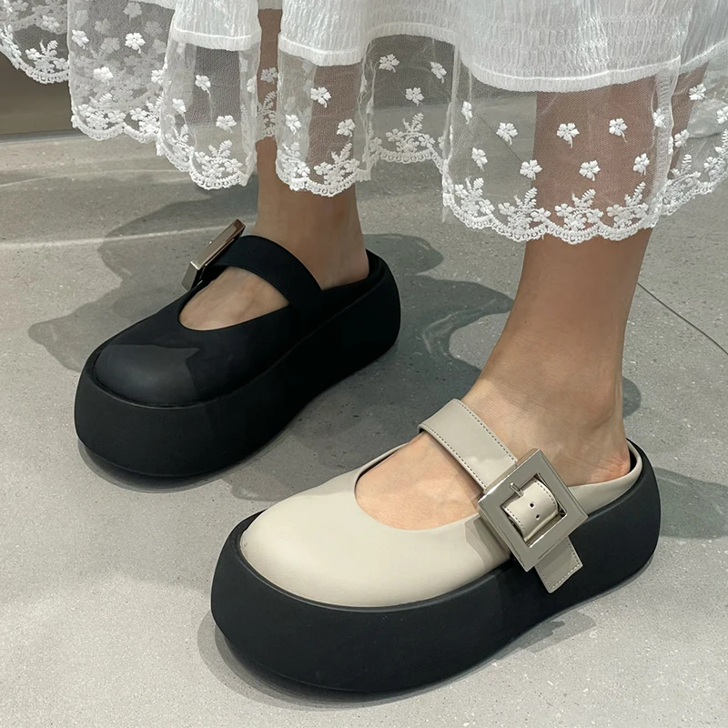 Women Flats Platform Slippers Mules Shoes Casual Sneaker 2026 Spring Slingback Sport Shoes Fashion Flip Flops Walking Zapatos