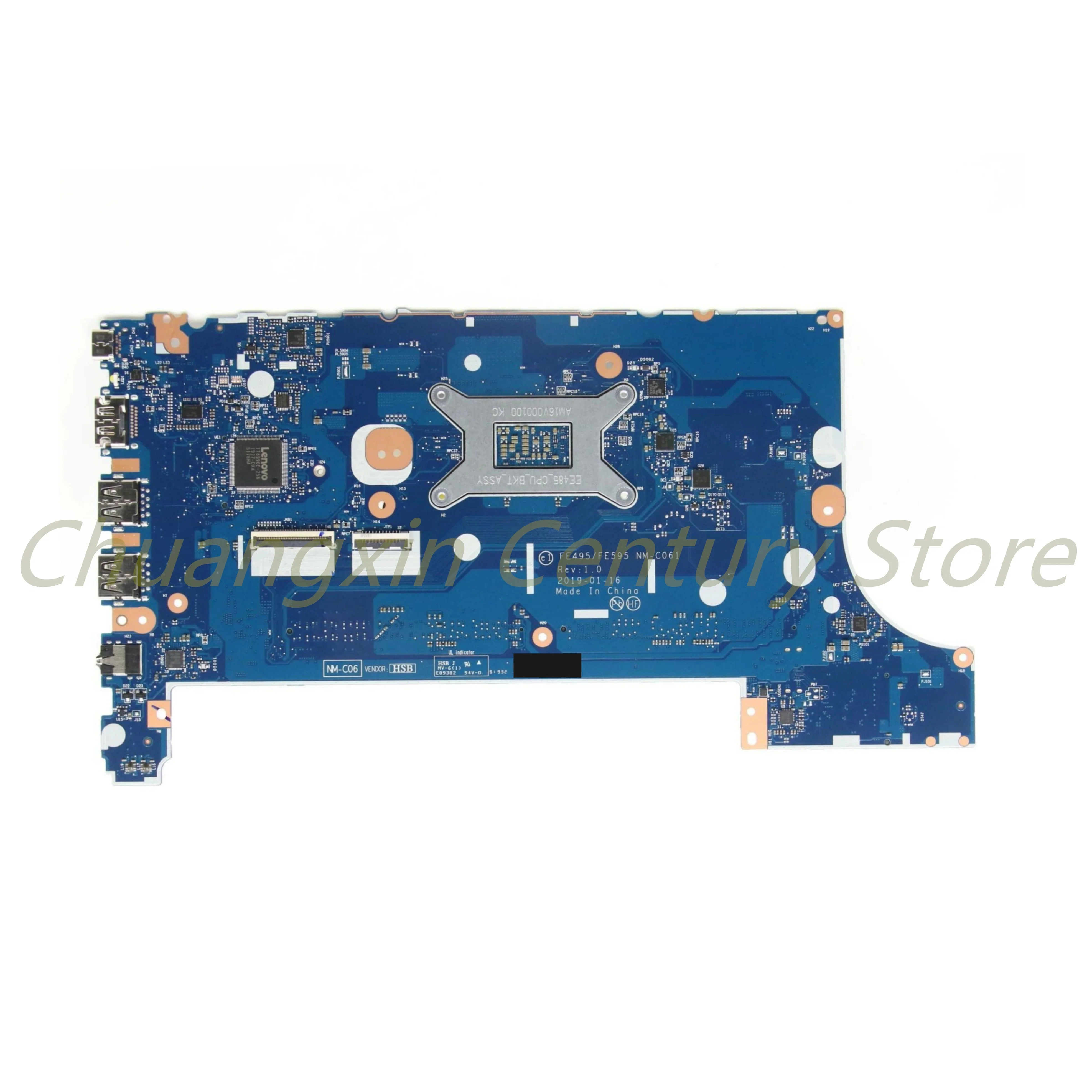 NM-C061 Suitable for Lenovo ThinkPad E495 E595 laptop motherboard c with R3-3200U R5-3500U R7-3700U CPU 100% Tested Fully Work