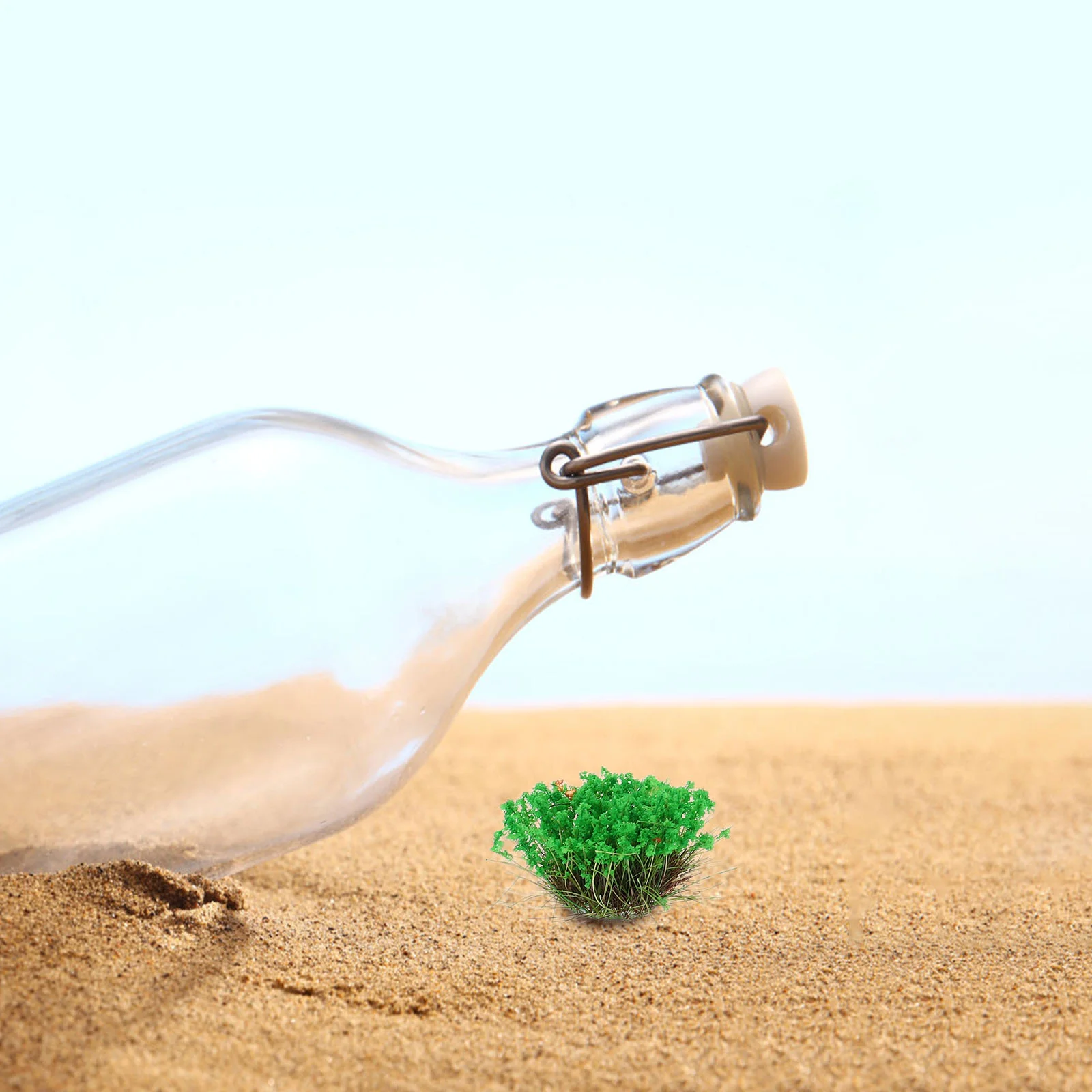 

28 Pcs Simulated Grass Model Plants Realistic Miniature Flower Clusters High Saturation Colors Versatile Use for Model Railway