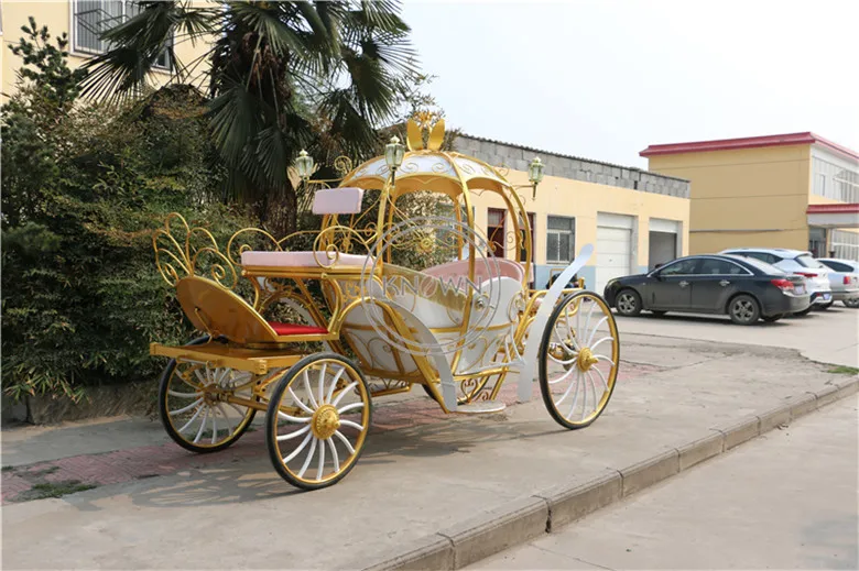 Transporte elétrico do cavalo para o lazer, Carrinho de cavalo da abóbora, Princess Carriage, Transporte luxuoso do casamento, Personalizado Aceitar