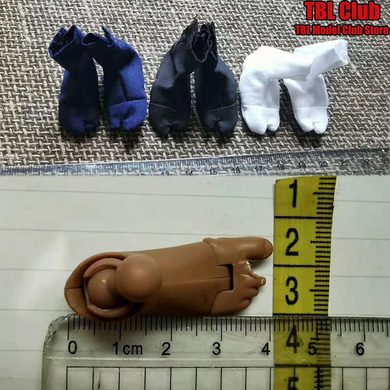 Escala 1/6, Samurai japonés Ninja, accesorio tradicional, bolsa para pies, calcetines con punta dividida, ropa masculina para soldado de figura de acción de 12 pulgadas