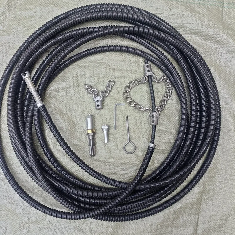 Electric Drill Drain Cleaner Machine 5,10m with Extension Rod Sewer Pipe Dredger Spring Home Plumbing Tool for Kitchen Bathroom