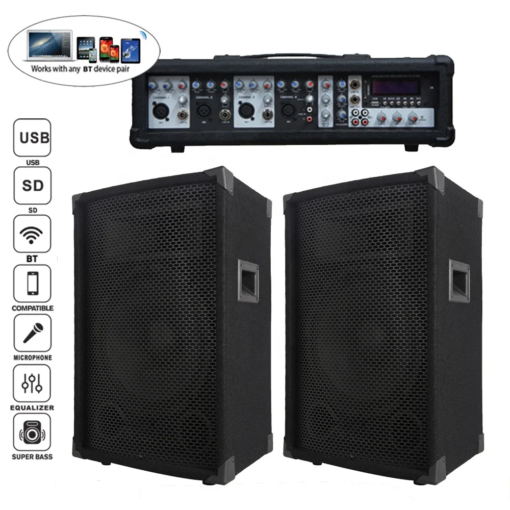 Professional audio 1200W 2X15