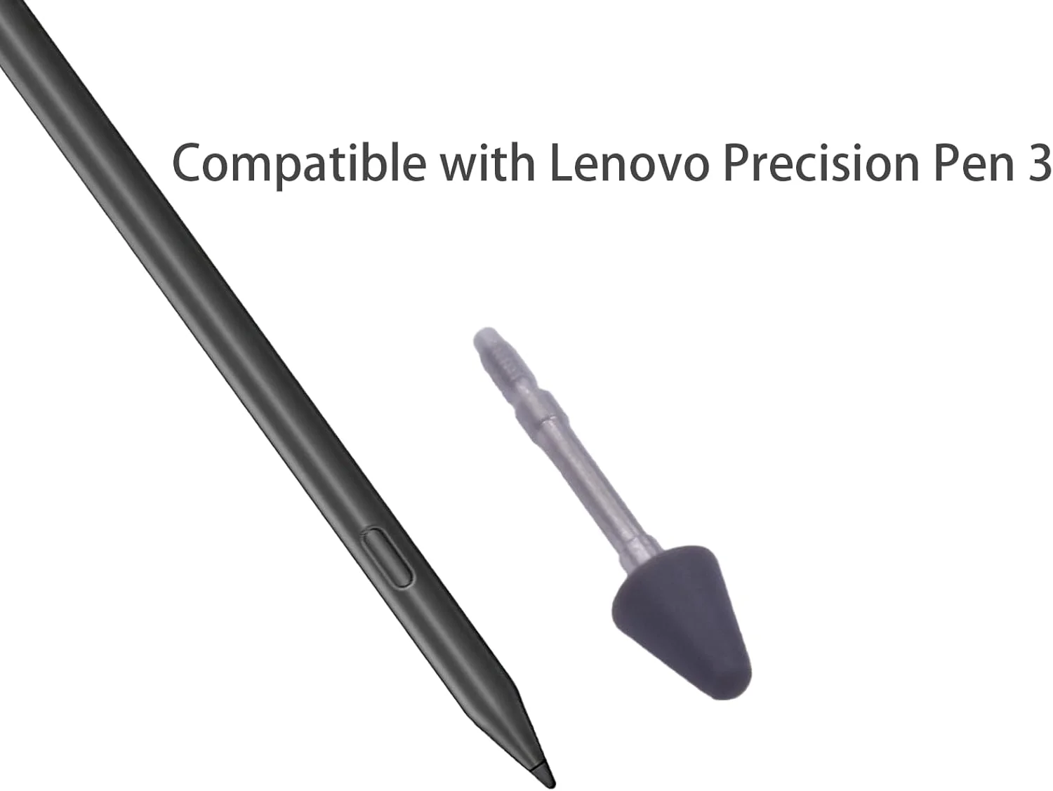 1 / 2 PCS Precision Pen 3 Nibs for Lenovo Precision Pen 3, Stylus Replacement Refill for Pad Pro 12.6 11.2-inch(wireless model)