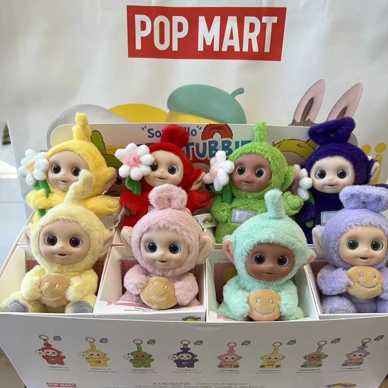 

Официальная серия POPMART Teletubbies «Say Hello», виниловая слепая коробка, рюкзак, брелок, детская коллекционная игрушка, подарок на день рождения