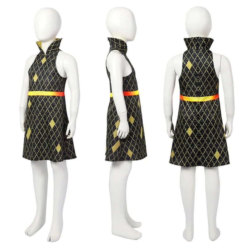 فيفي 2025 العنبر تأثيري فيلم المياه النار عنصر مجنون CitySuit الفتيات واد زي الكبار الاطفال فستان #3