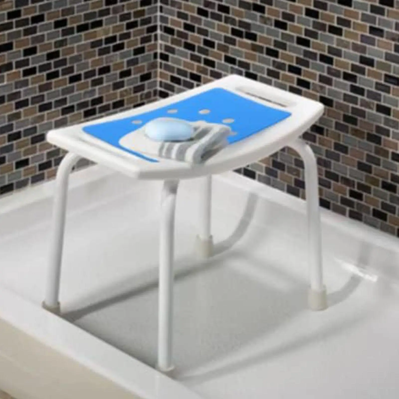 High Density EVA Shower Chair Seat Cushion Pad Waterproof Stickable Bath Stool Mat for Elderly Disabled Children