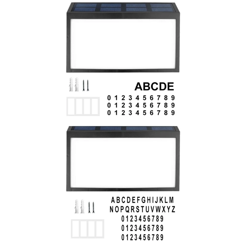 

Solar Powered Address Sign Outdoor LED Address Sign Lamp Outdoor Address Number