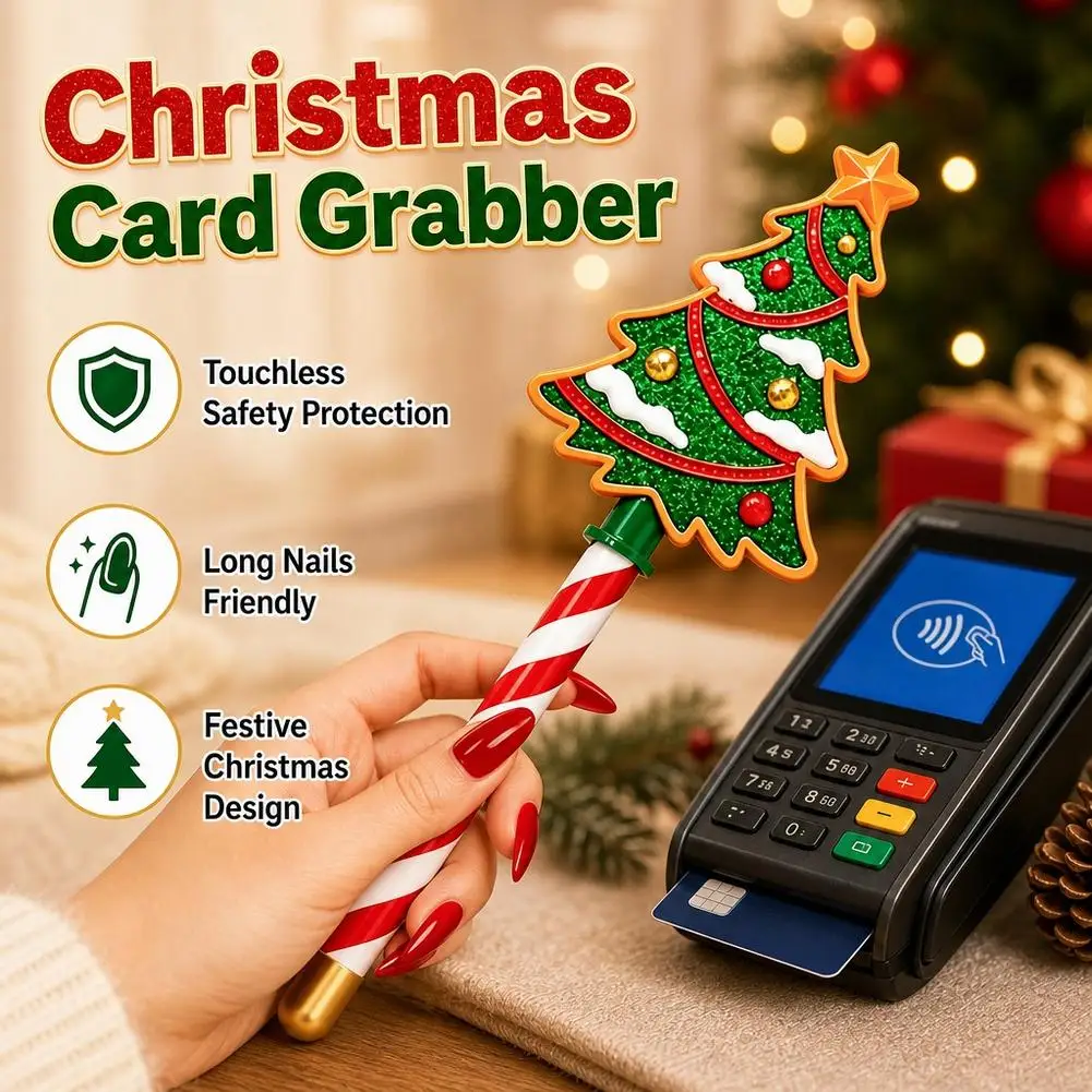 Weihnachtlicher Kreativer Zauberstab für Tap-to-Pay-Funktion, Kreditkartenhalter, Tragbares Weihnachts-Zahlungszubehör, Weihnachtsmann-Zubehör – Detail 11