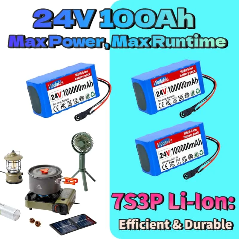 

Top Choice！7S3P 24V 100Ah Rechargeable Li-ion Battery, High Rate Discharge, Portable Power Station, Reliable Energy Supply