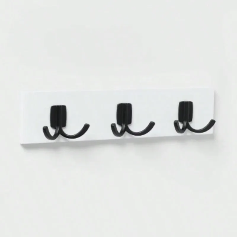 

Hook Rail Black/White: Wall Mount Decorative Hook Rack