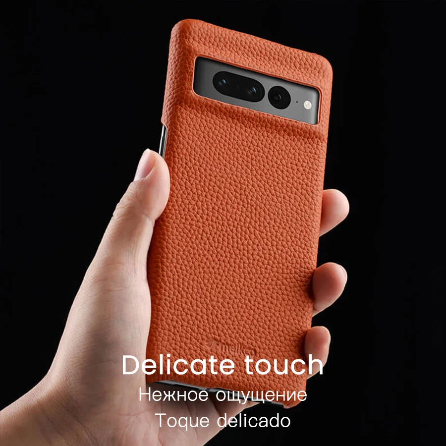 Melkco Premium Genuine Leather Case for Google Pixel 7 Pro 5G Luxury Fashion Business Natural Cowhide Phone Cases Cover